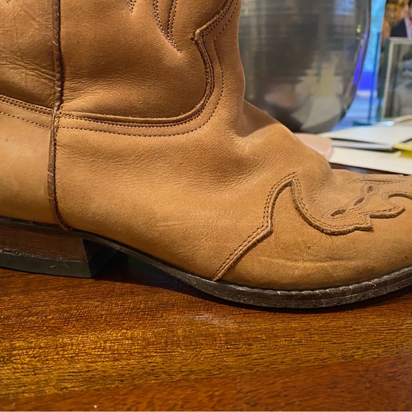 Vintage Guess by Marciano Suede cowboy boots sz 8 1/2 - Picture 4 of 9